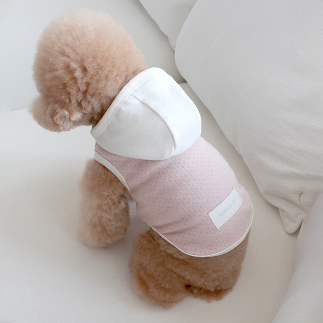 ※予約販売【near by us】Cottage Bonnet Sleeveless Set（Rose Pink）