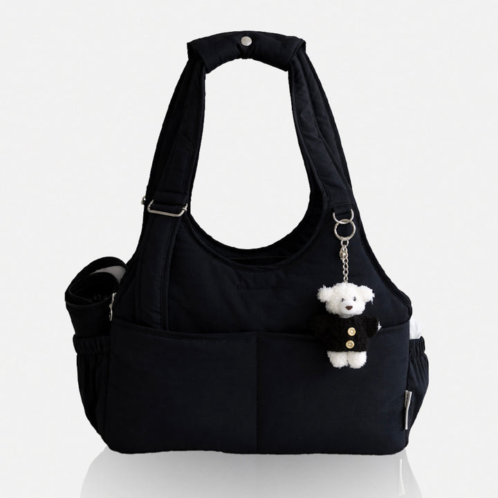 ※予約販売【a tous moments】Lier petbag - Black（Cushion + Shoulder Pad Set）｜犬用バッグ