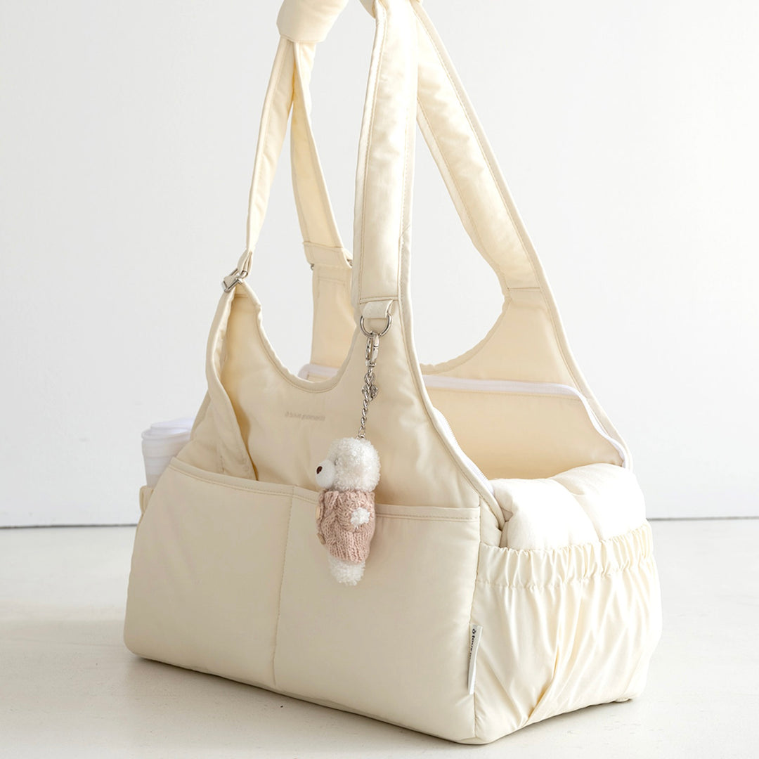 ※予約販売【a tous moments】Lier petbag - Vanila（Cushion + Shoulder Pad Set）｜犬用バッグ