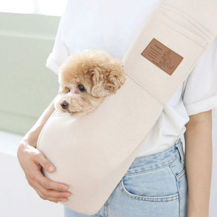 ※予約販売【ITS DOG】Kangaroo Sling Bag（Beige）｜犬用バッグ