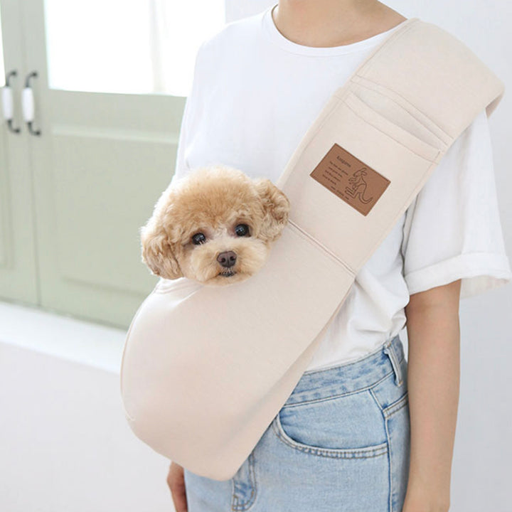 ※予約販売【ITS DOG】Kangaroo Sling Bag（Beige）｜犬用バッグ