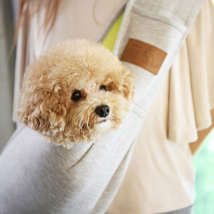 ※予約販売【ITS DOG】Kangaroo Sling Bag（Light gray）｜犬用バッグ