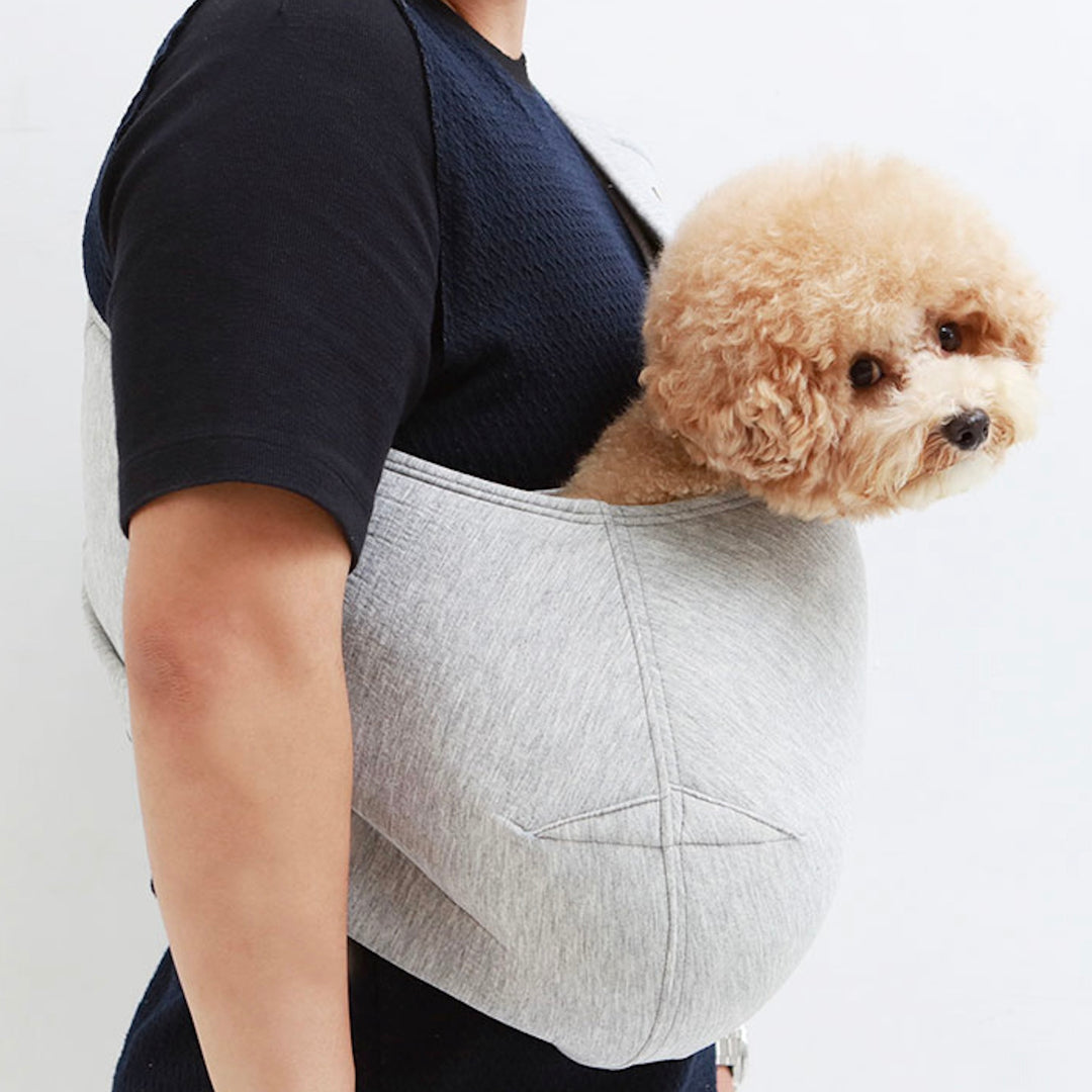※予約販売【ITS DOG】Kangaroo Sling Bag（Light gray）｜犬用バッグ