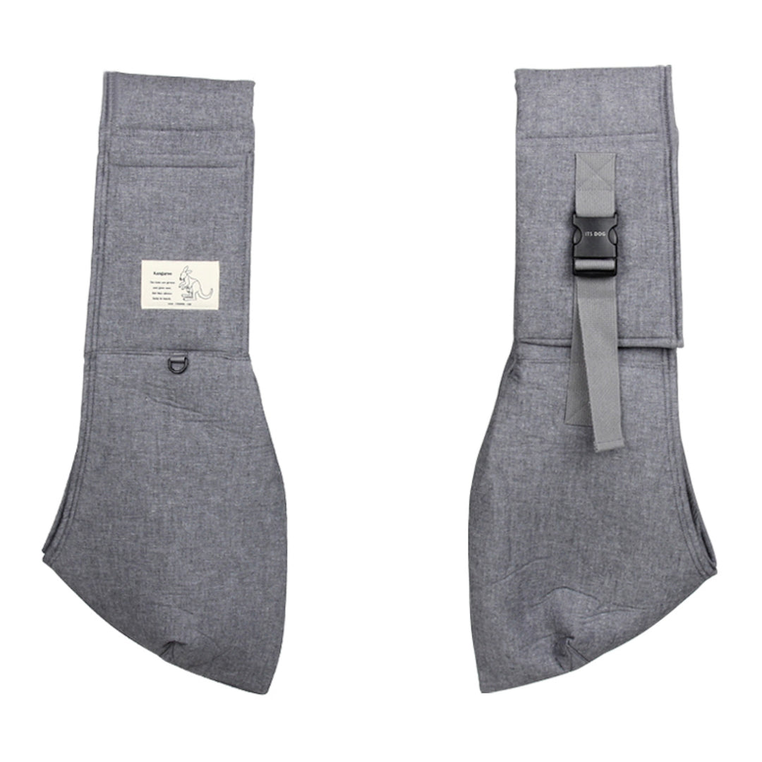 ※予約販売【ITS DOG】Kangaroo Smart Sling Bag（Black Jeans）｜犬用バッグ