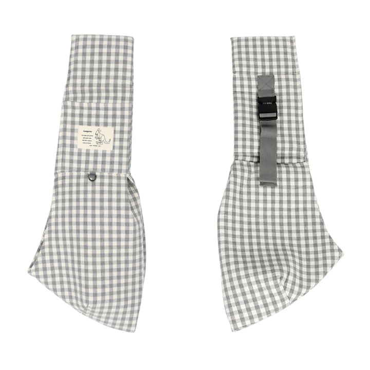 ※予約販売【ITS DOG】Kangaroo Smart Sling Bag（Check Gray）｜犬用バッグ