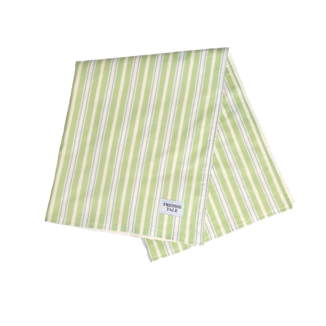 即納【FREDDIE TALE】Striped Blanket（Green）
