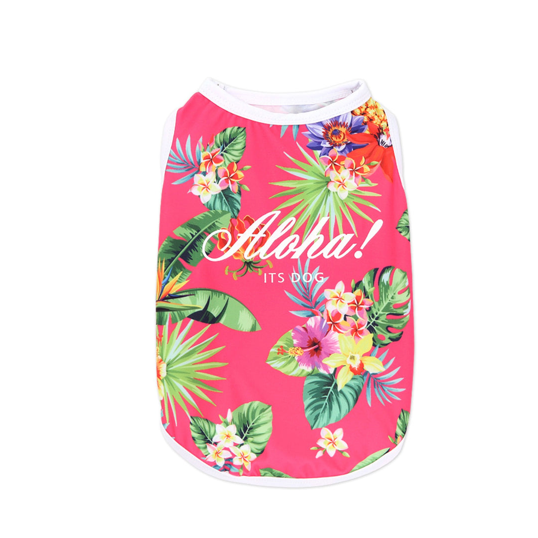 ※予約販売【ITS DOG】Aloha Rash Guard（Pink）