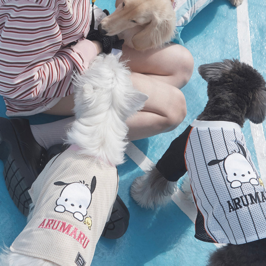 ※予約販売【ARUMARU】POCCHACCO × ARUMARU Pet Football Jersey（Black）
