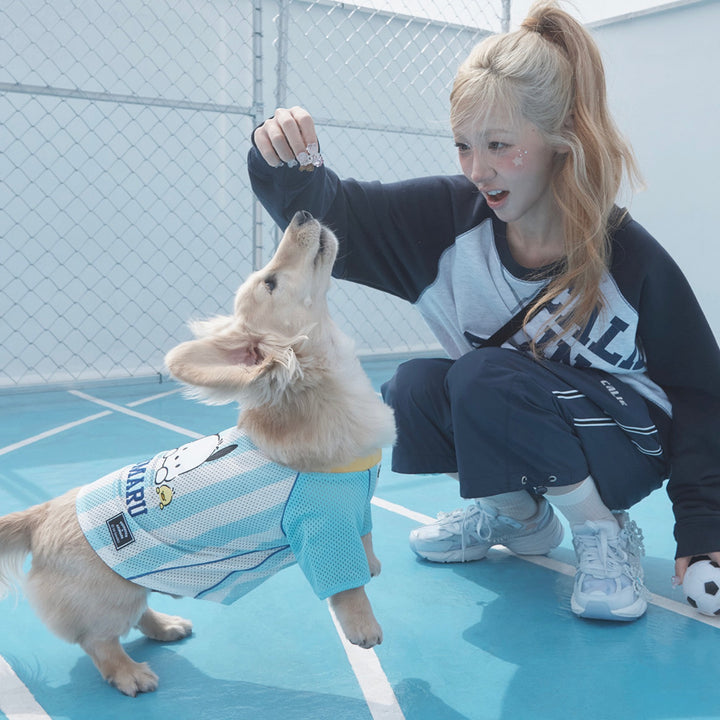 ※予約販売【ARUMARU】POCCHACCO × ARUMARU Pet Football Jersey（Blue）
