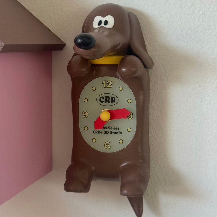 ※予約販売【CRR】Shaketail Duchs Mini Wall Clock（Dachs Brown）