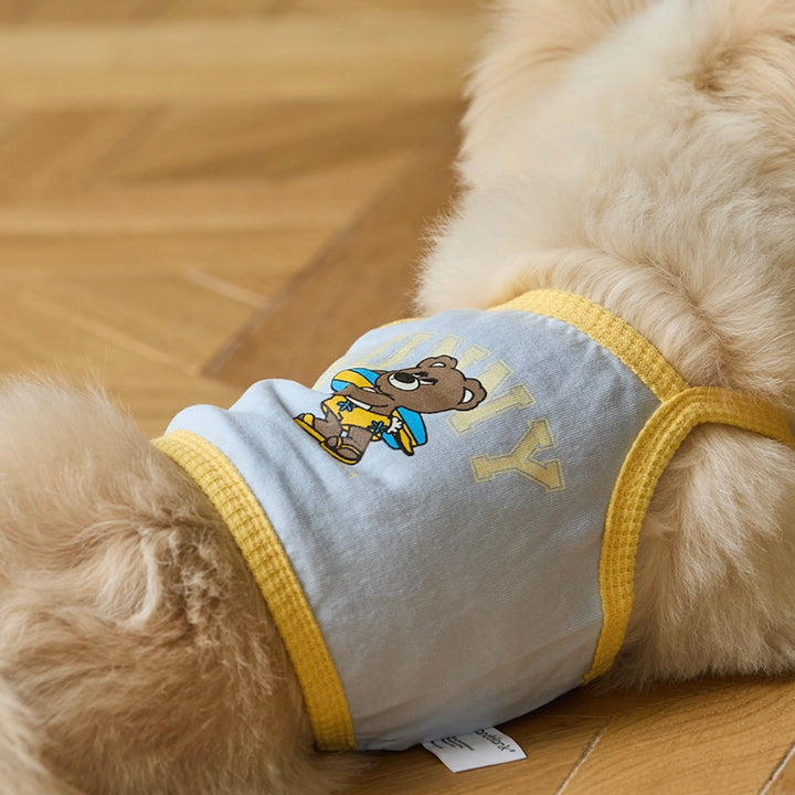 ※予約販売【andblank】Sunny Joy Bear Crop Top