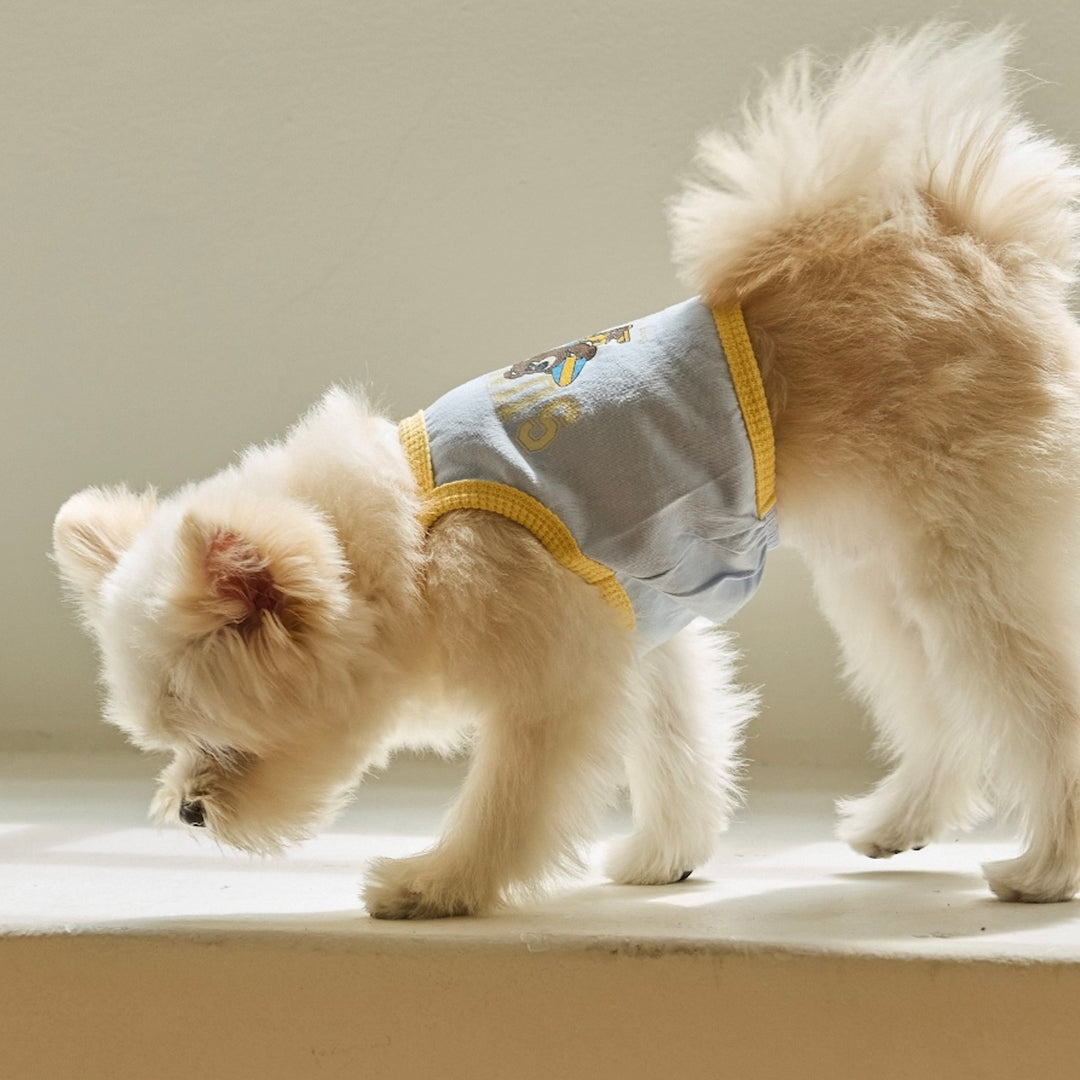 ※予約販売【andblank】Sunny Joy Bear Crop Top