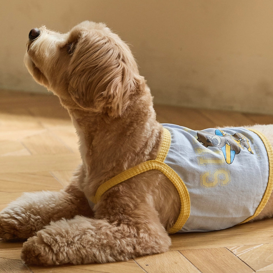 ※予約販売【andblank】Sunny Joy Bear Crop Top