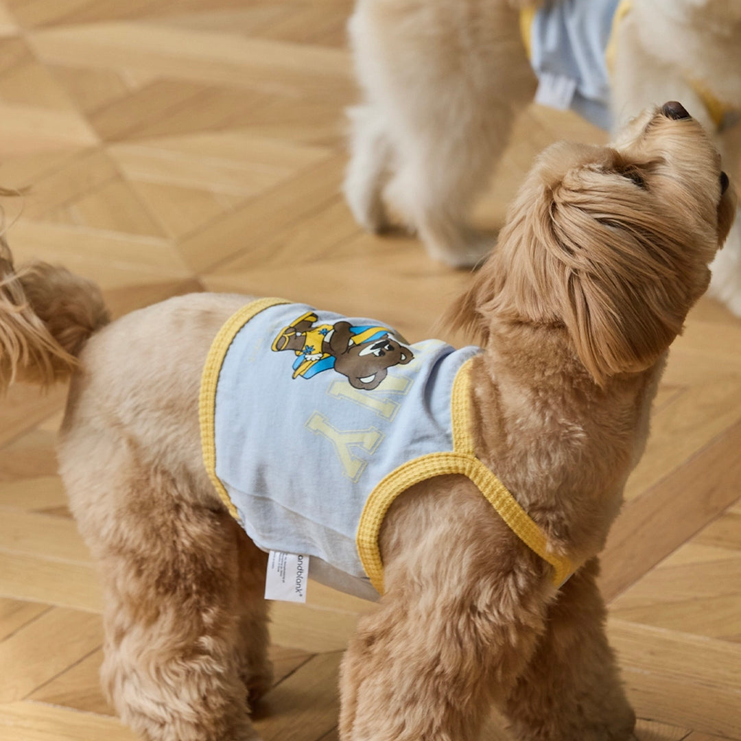 ※予約販売【andblank】Sunny Joy Bear Crop Top