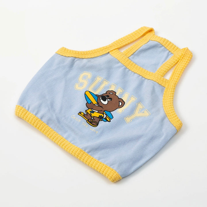 ※予約販売【andblank】Sunny Joy Bear Crop Top