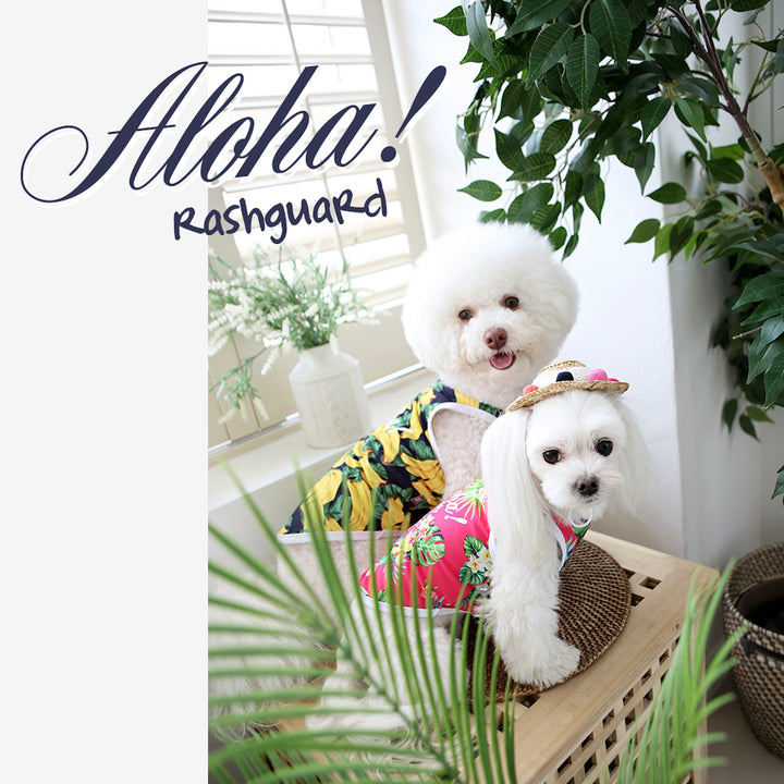※予約販売【ITS DOG】Aloha Rash Guard（Banana）
