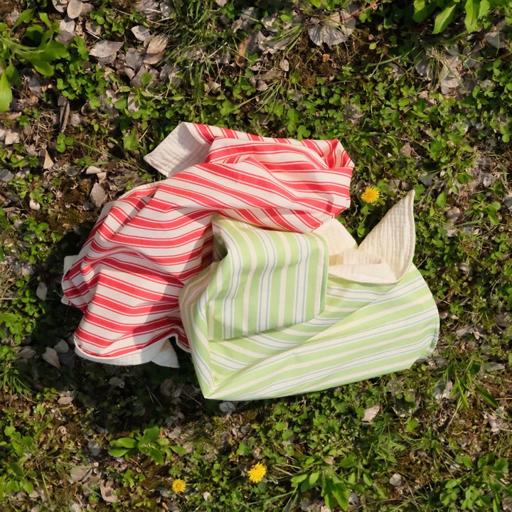 即納【FREDDIE TALE】Striped Blanket（Green）