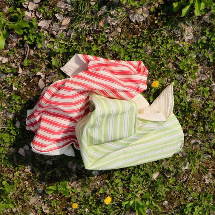 即納【FREDDIE TALE】Striped Blanket（Red）
