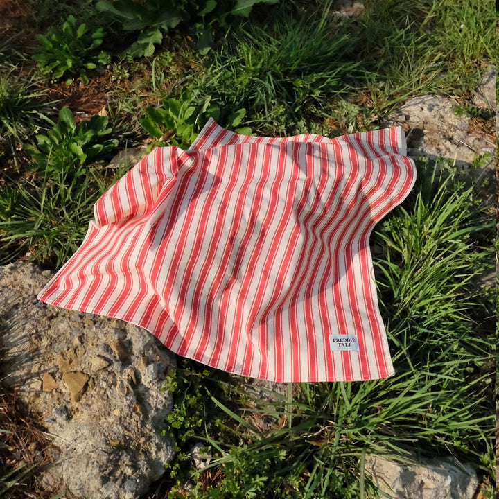 即納【FREDDIE TALE】Striped Blanket（Red）
