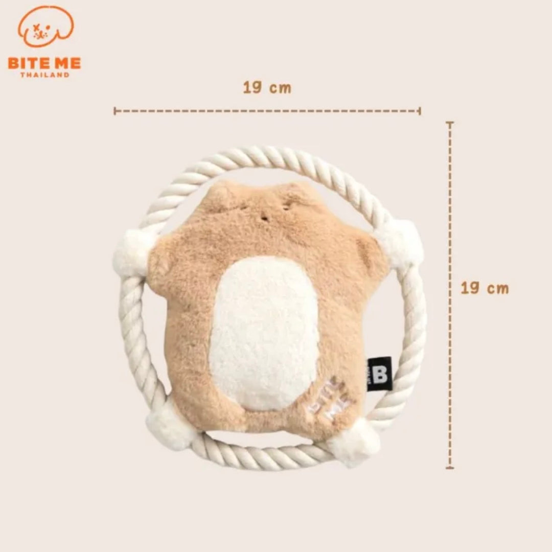 即納【BITE ME】Hug Me Rope Tug Toy - Flying squirrel
