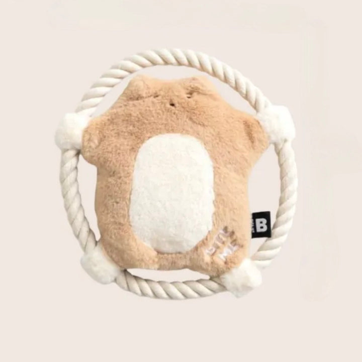 即納【BITE ME】Hug Me Rope Tug Toy - Flying squirrel