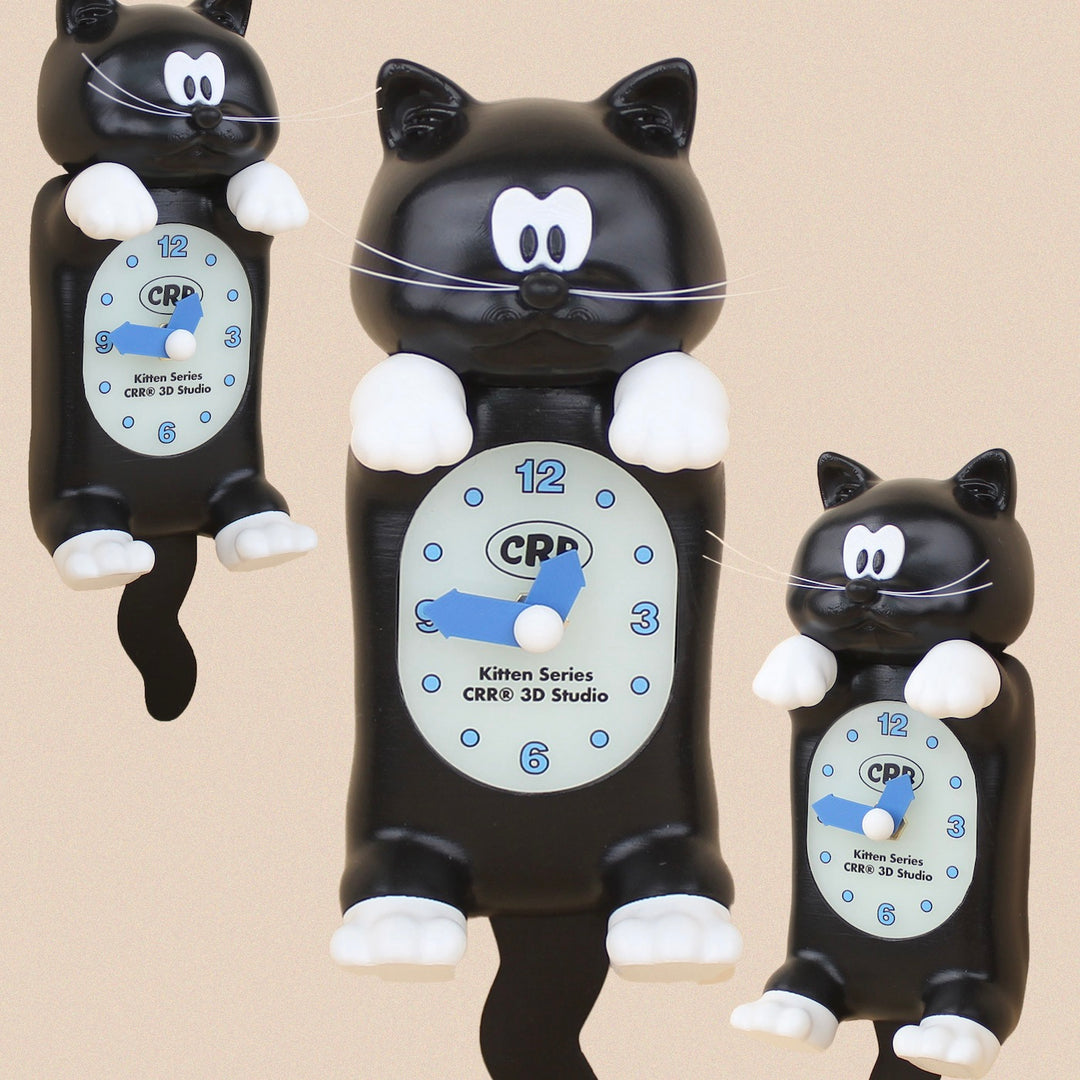※予約販売【CRR】Shaketail Black Cat Mini Wall Clock（Black Cat）