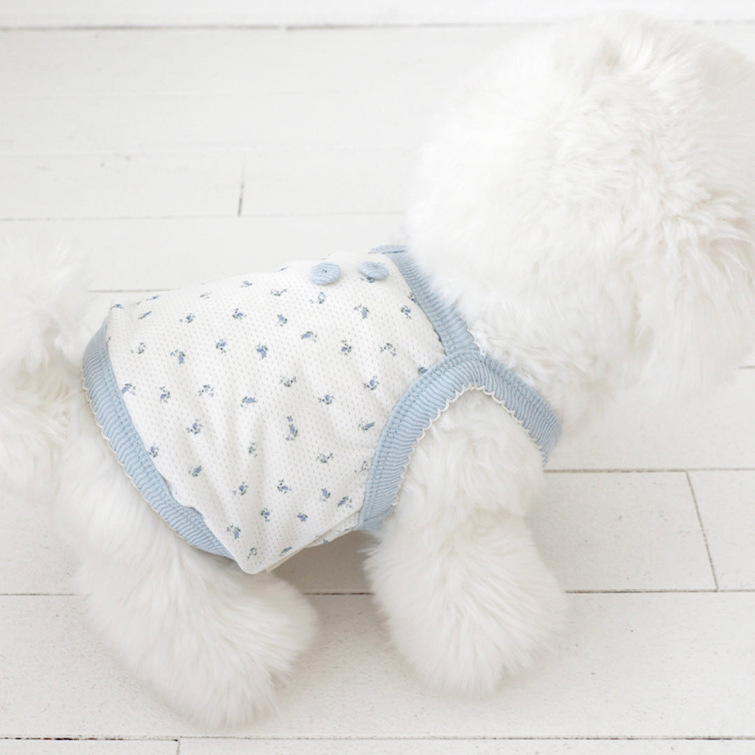 ※予約販売【near by us】Fiore Mesh Cool Top（Icy Blue）