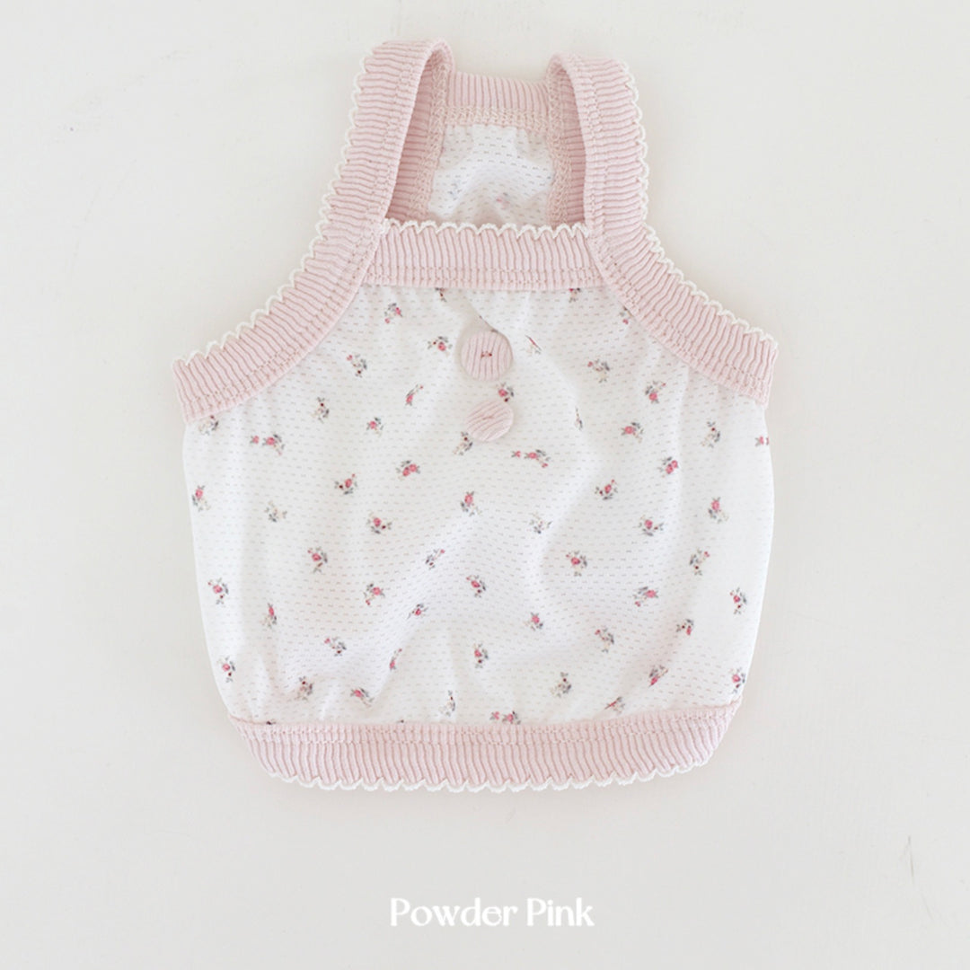 ※予約販売【near by us】Fiore Mesh Cool Top（Powder Pink）