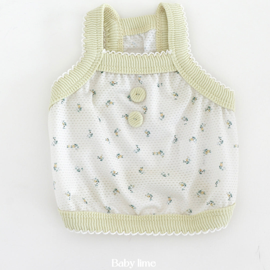 ※予約販売【near by us】Fiore Mesh Cool Top（Baby Lime）