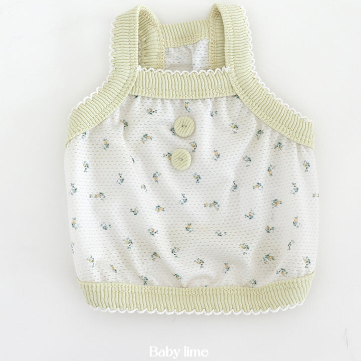 ※予約販売【near by us】Fiore Mesh Cool Top（Baby Lime）