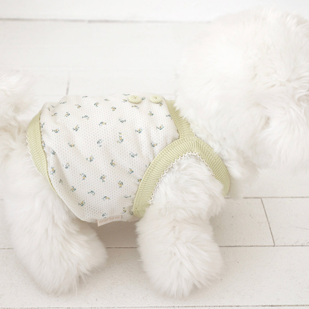 ※予約販売【near by us】Fiore Mesh Cool Top（Baby Lime）