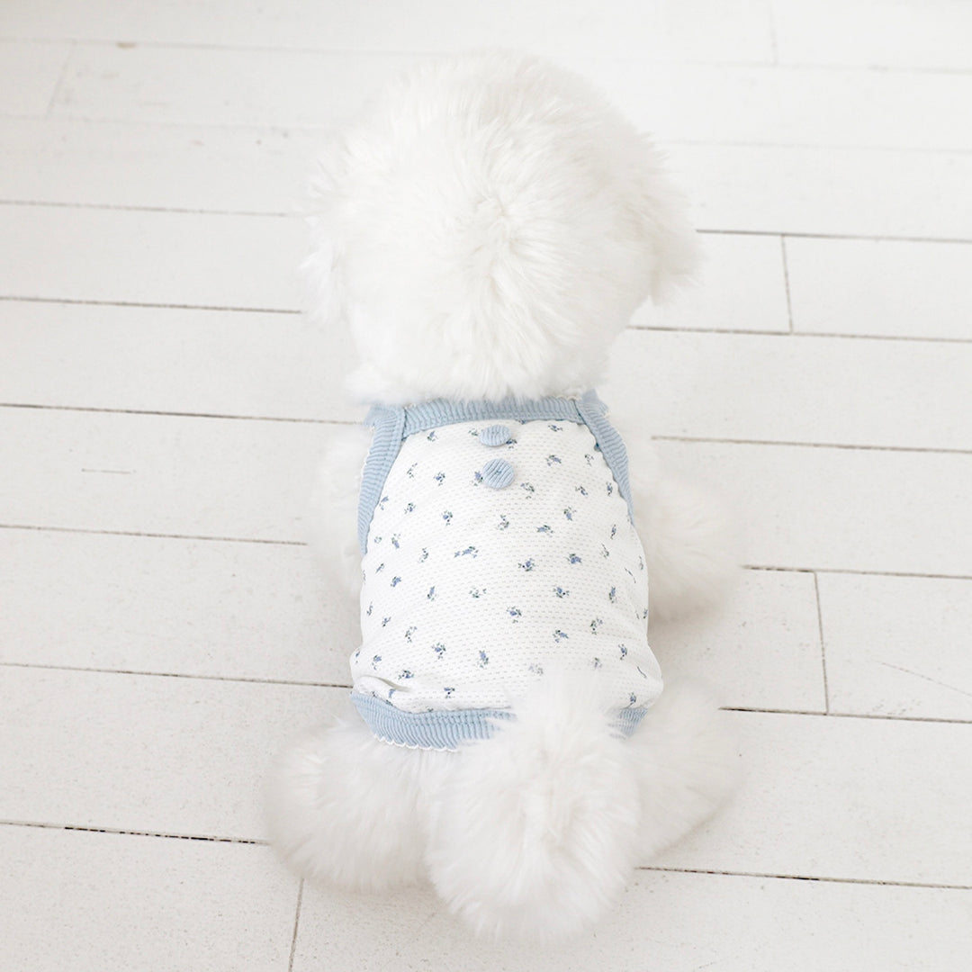 ※予約販売【near by us】Fiore Mesh Cool Top（Icy Blue）