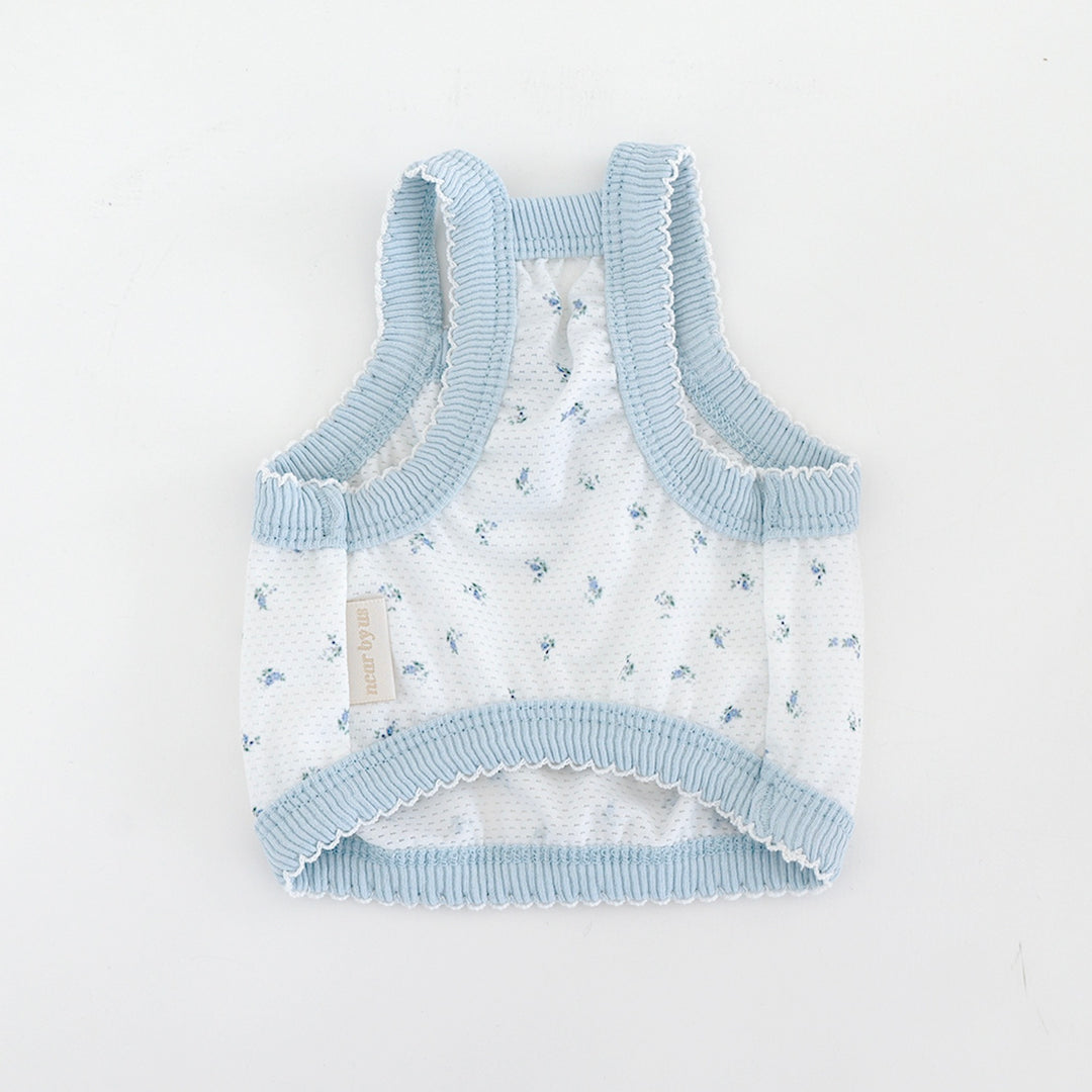 ※予約販売【near by us】Fiore Mesh Cool Top（Icy Blue）