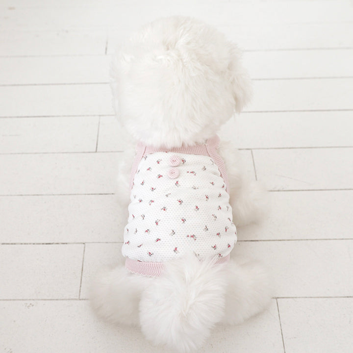 ※予約販売【near by us】Fiore Mesh Cool Top（Powder Pink）