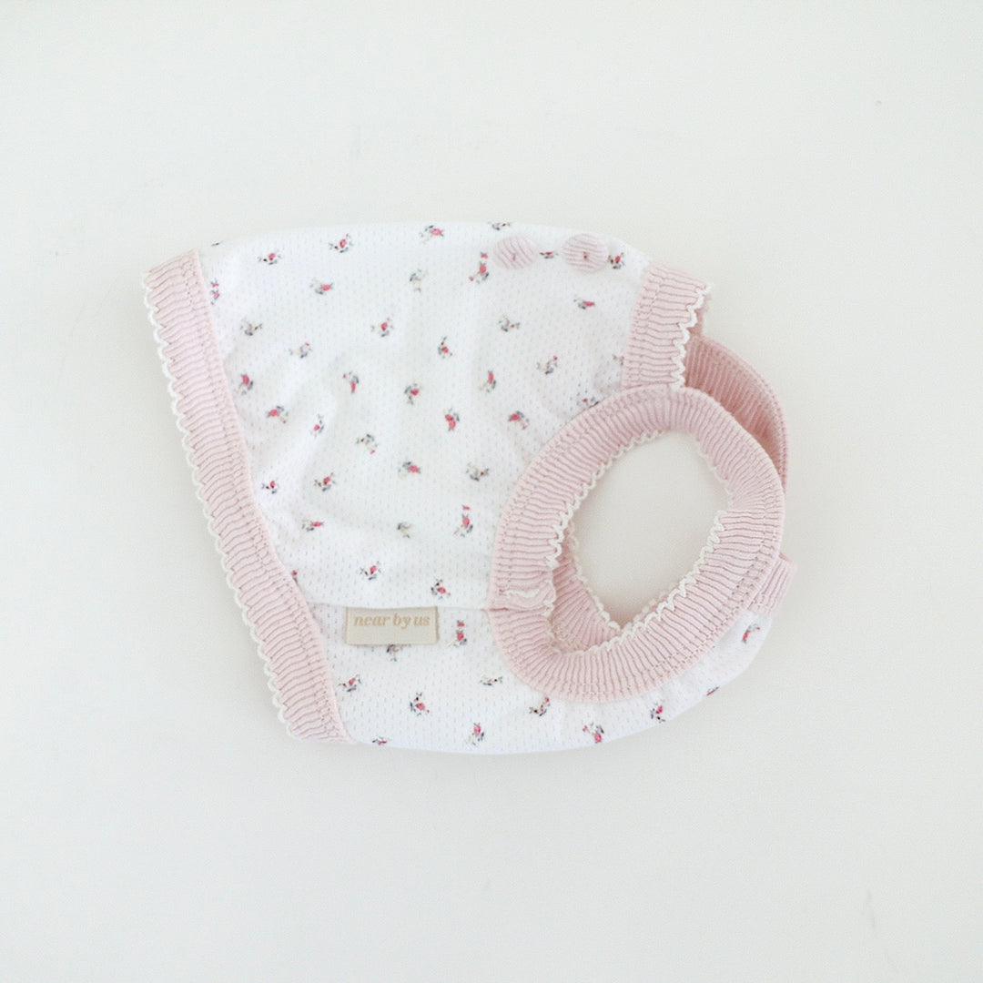 ※予約販売【near by us】Fiore Mesh Cool Top（Powder Pink）