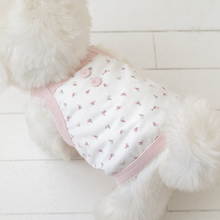※予約販売【near by us】Fiore Mesh Cool Top（Powder Pink）