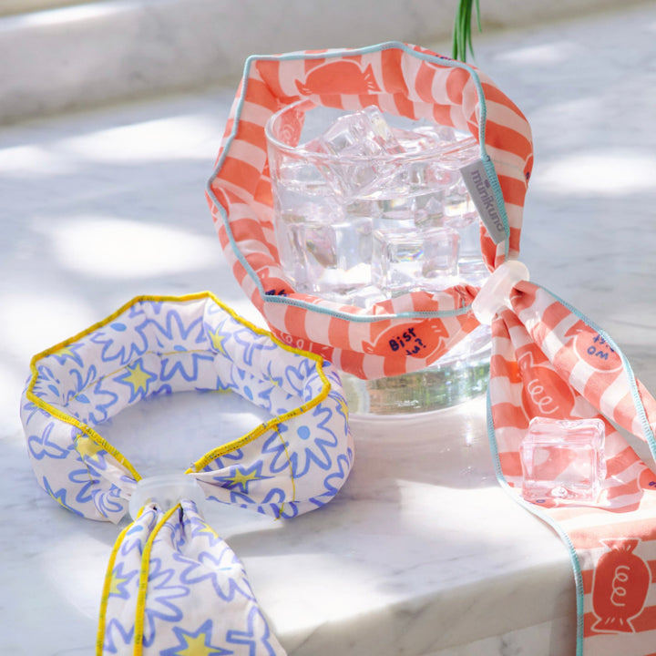 ※予約販売【munikund】COOL SCARF（Bloom Blue）