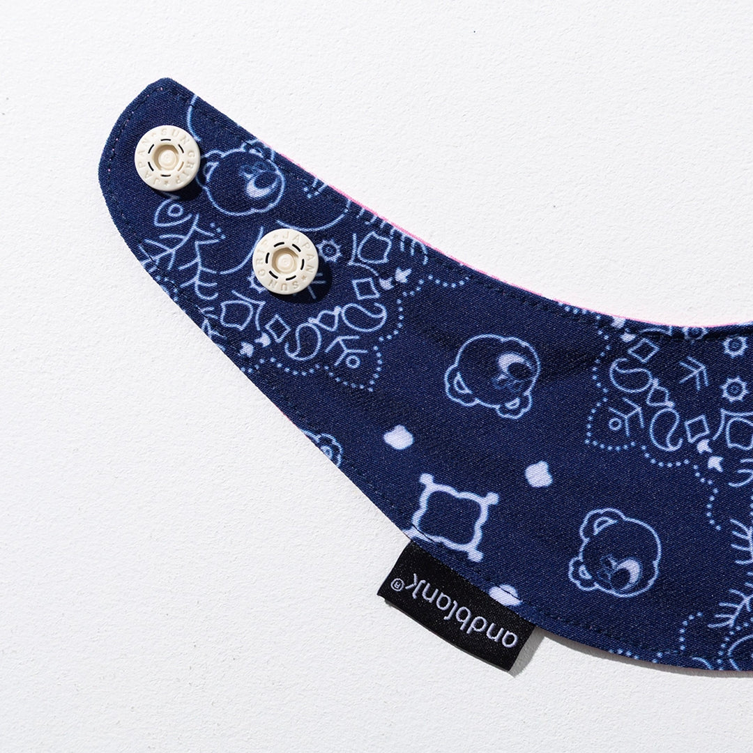 ※予約販売【andblank】Joy Bear Bug Guard Bandana Reversible Bib