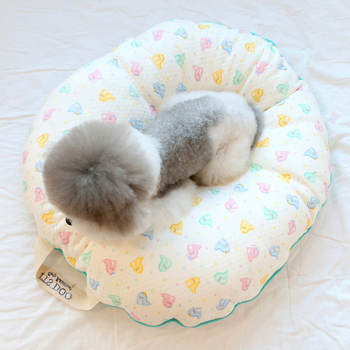 ※予約販売【ITS DOG】Organic Quilted Nest Bed（Bubble Dino）