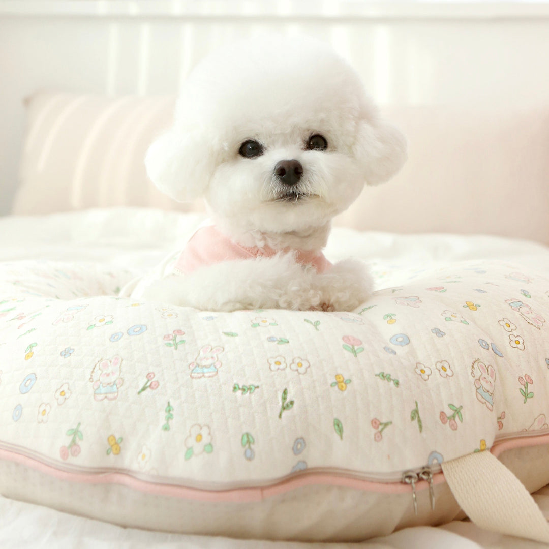 ※予約販売【ITS DOG】Organic Quilted Nest Bed（Bunny Garden）