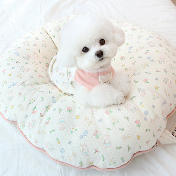 ※予約販売【ITS DOG】Organic Quilted Nest Bed（Bunny Garden）