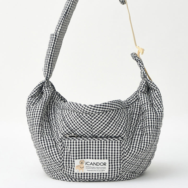 ※予約販売【iCANDOR】DUMPLING BAG（URBAN BLACK）