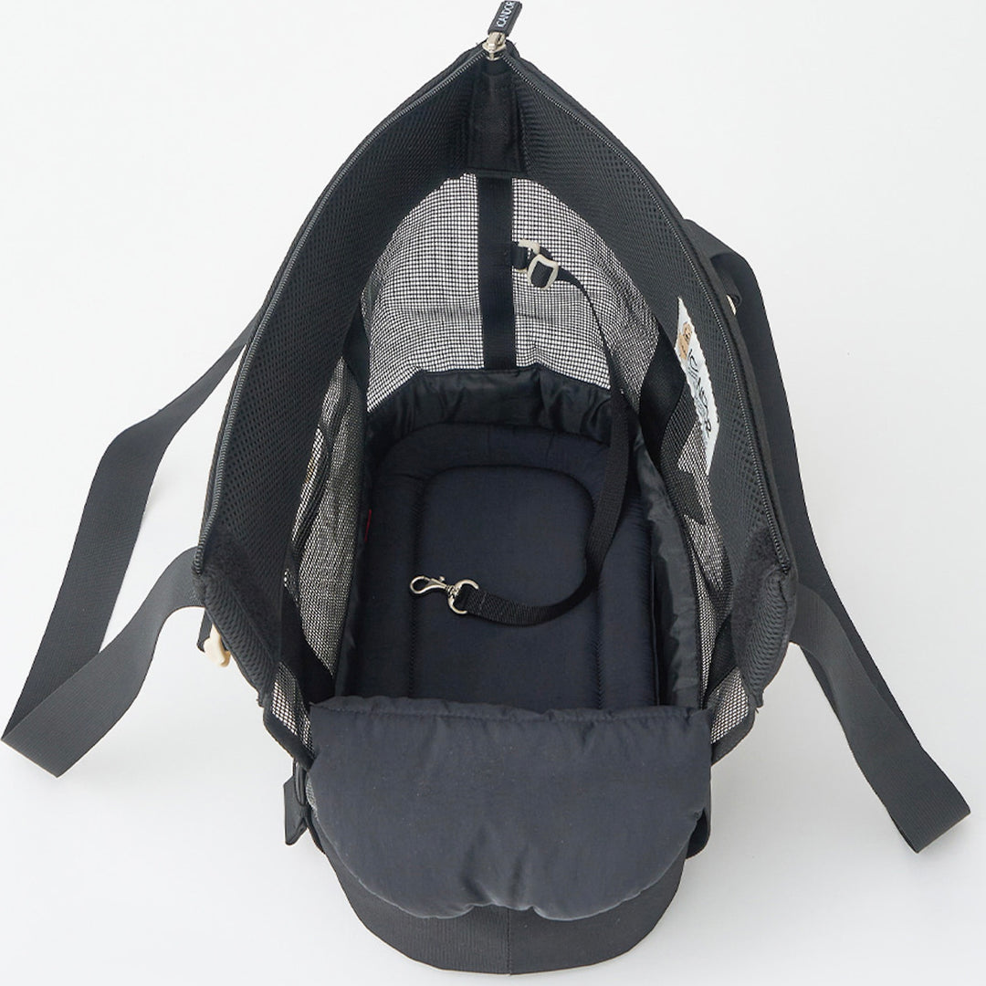 ※予約販売【iCANDOR】BRISBANE BAG（CAPRI BLACK）｜犬用バッグ
