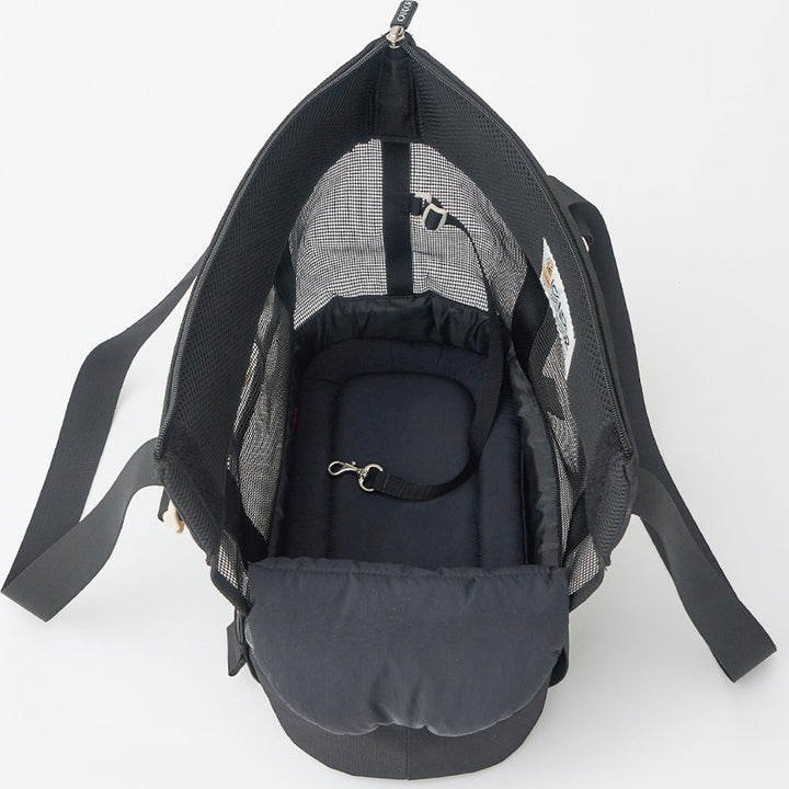 ※予約販売【iCANDOR】BRISBANE BAG（CAPRI BLACK）｜犬用バッグ