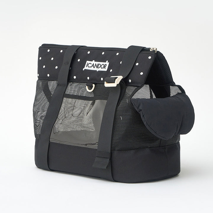 ※予約販売【iCANDOR】BRISBANE BAG（CAPRI BLACK）｜犬用バッグ