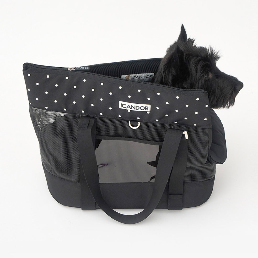 ※予約販売【iCANDOR】BRISBANE BAG（CAPRI BLACK）｜犬用バッグ