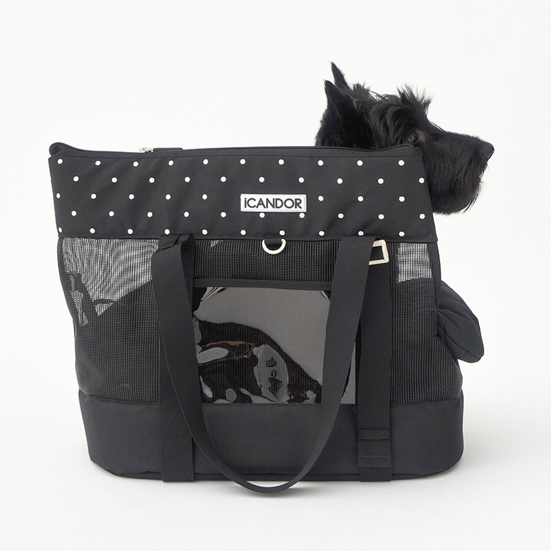 ※予約販売【iCANDOR】BRISBANE BAG（CAPRI BLACK）｜犬用バッグ