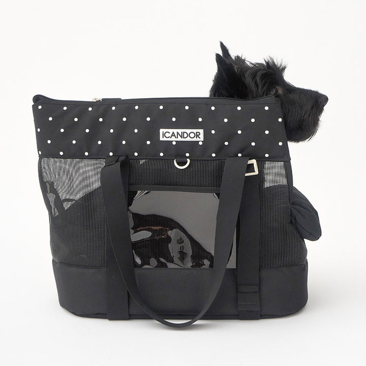 ※予約販売【iCANDOR】BRISBANE BAG（CAPRI BLACK）｜犬用バッグ