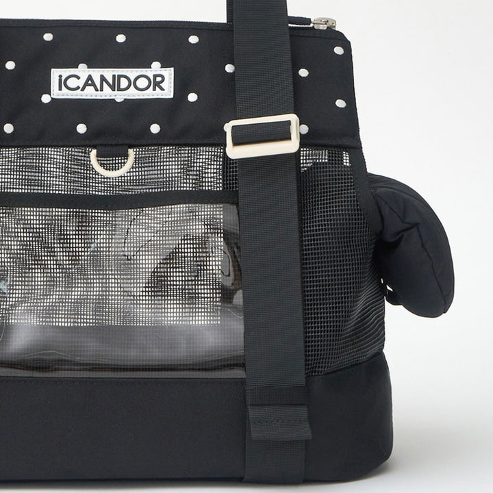 ※予約販売【iCANDOR】BRISBANE BAG（CAPRI BLACK）｜犬用バッグ