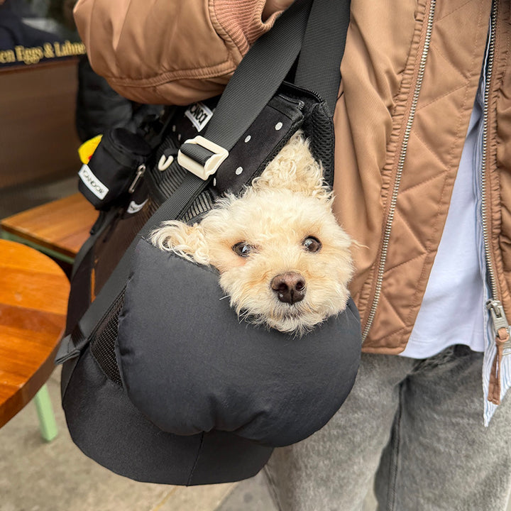 ※予約販売【iCANDOR】BRISBANE BAG（CAPRI BLACK）｜犬用バッグ
